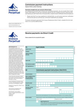 Commission Payment Instructions Form