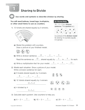 Division Math Worksheet