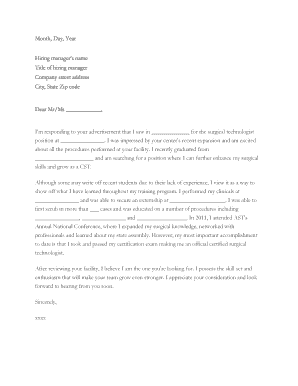 How to write a cover page for an assignment - cover letter examples for surgical technologist