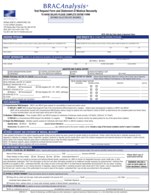 Medical Necessity Form for Genetic Testing
