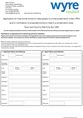 Tree Works Application Form