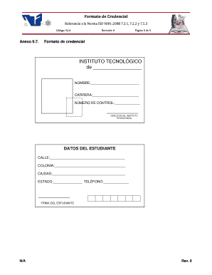 Formato de Credencial