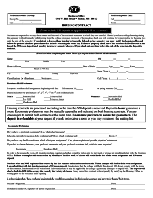 Housing Contract