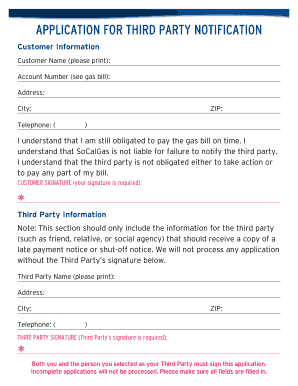Third Party Notification Application