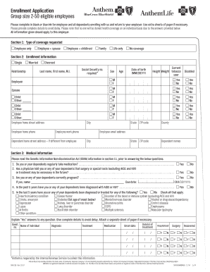 Employee Health Insurance Enrollment Form