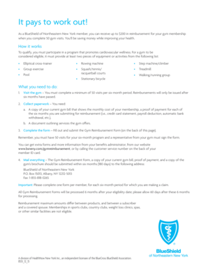 Gym Reimbursement Form