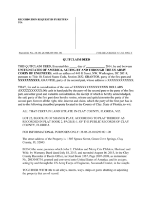 Quitclaim Deed for Property Transfer