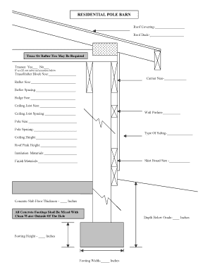 Residential Pole Barn Construction Form