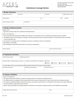 Contributory Coverage Election Form