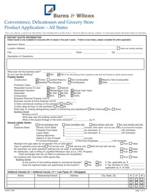 Convenience Store Insurance Application