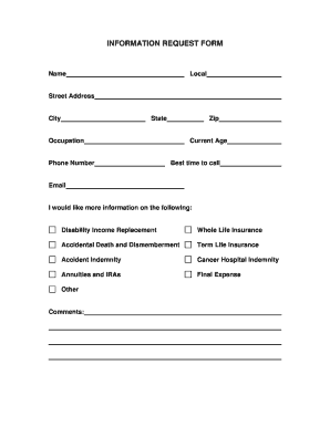 Information Request Form