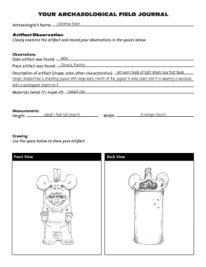 Archaeological Field Journal