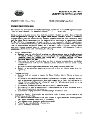 Environmental survey pdf - CG-F1 Computer Use Agreement - Student - Nebo School District - nebo