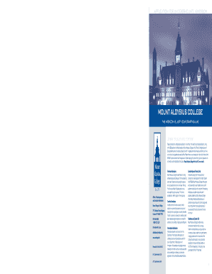Mount Aloysius College Undergraduate Application