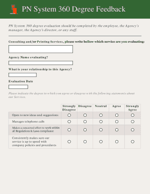 360 Degree Feedback Form