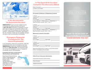 Florida Automobile Accident Report Form