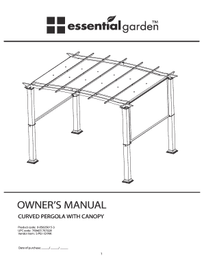 Curved Pergola Assembly Manual