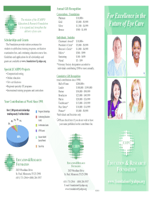 JCAHPO Education and Research Foundation Donation Form
