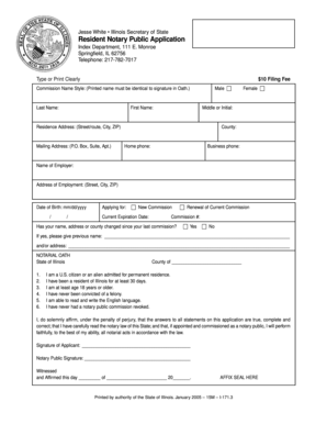 Illinois Notary Public Application