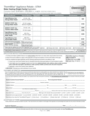 ThermWise Appliance Rebate Application