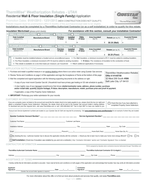 ThermWise Weatherization Rebate Application