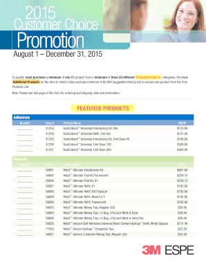 2015 Customer Choice Promotion Form
