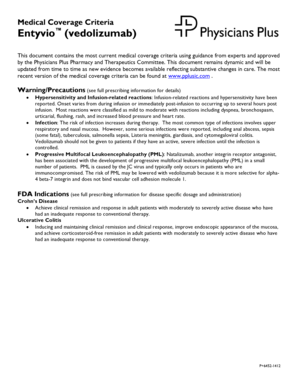 Medical Coverage Criteria for Entyvio