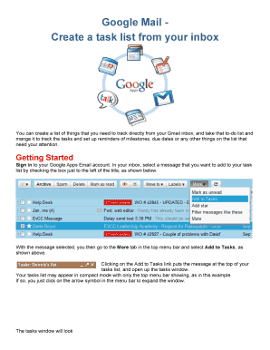 Fillable Online Google Mail Create a task list from your inbox Fax ...