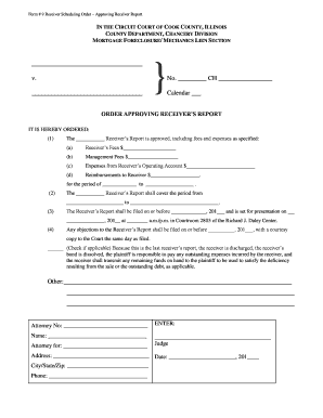 Receiver Scheduling Order
