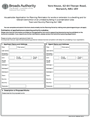 Householder Application for Planning Permission