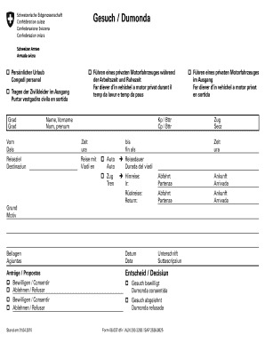 Personal Leave Request Form