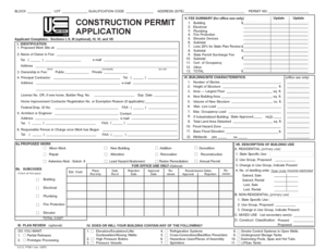 Construction Permit Application