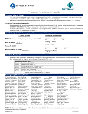 Temporary Prescription Services ID