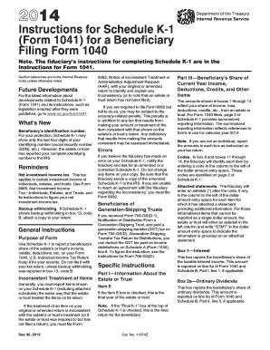 Instructions for Schedule K-1 (Form 1041)