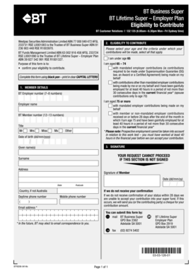BT Business Super Eligibility Form