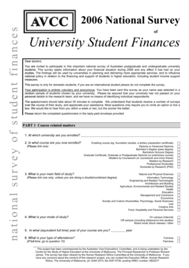 2006 National Survey of University Student Finances