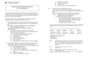 Pesticide Application Record Form