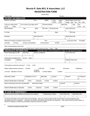 Patient Registration Form