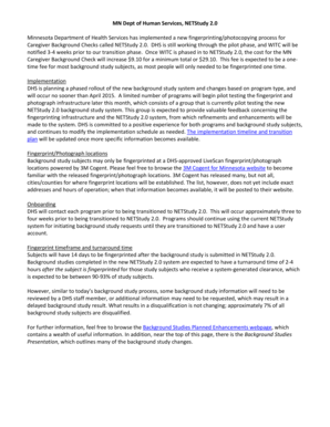 Minnesota Employee Background Check Form