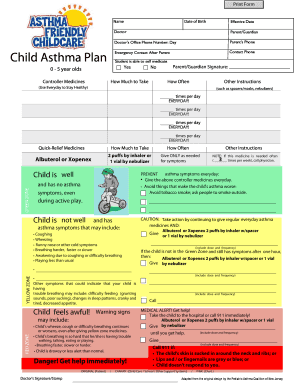 Child Asthma Action Plan