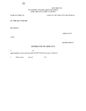 Affidavit of Service