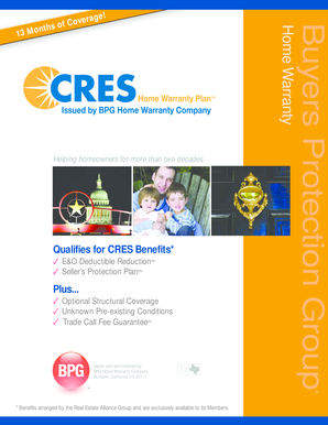 BPG Home Warranty 13-Month Plan