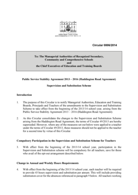 Supervision and Substitution Opt-Out Form