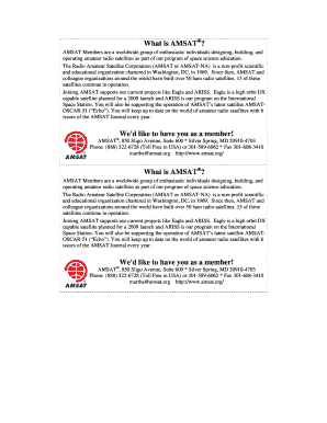 AMSAT Membership Application Form