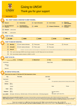 UNSW Donation Form