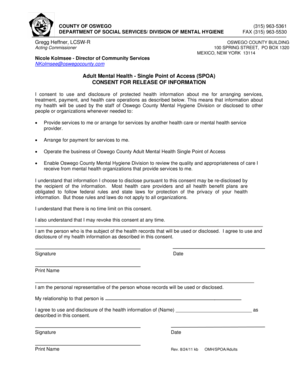 Consent for Release of Information