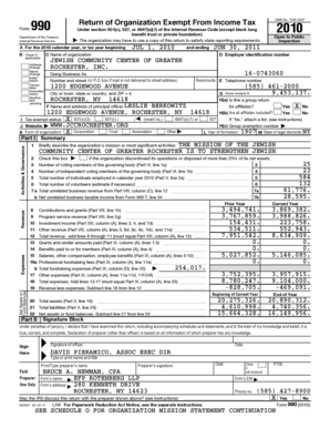 Form 990 Return of Organization Exempt From Income Tax