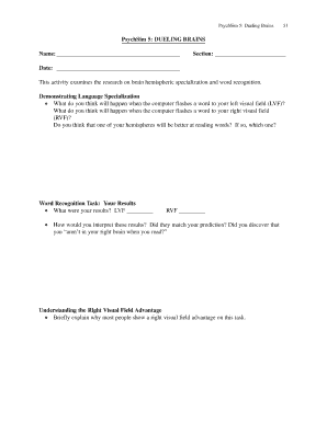 PsychSim 5 Dueling Brains Activity