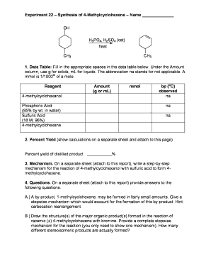 4-Methylcyclohexene Synthesis Lab Report