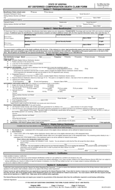 Arizona 457 Deferred Compensation Death Claim Form